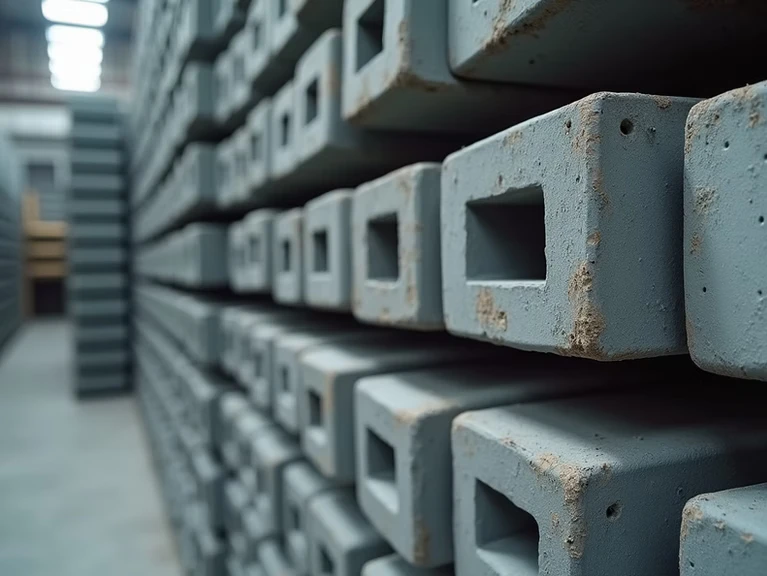 Concrete forms prepared for a pour