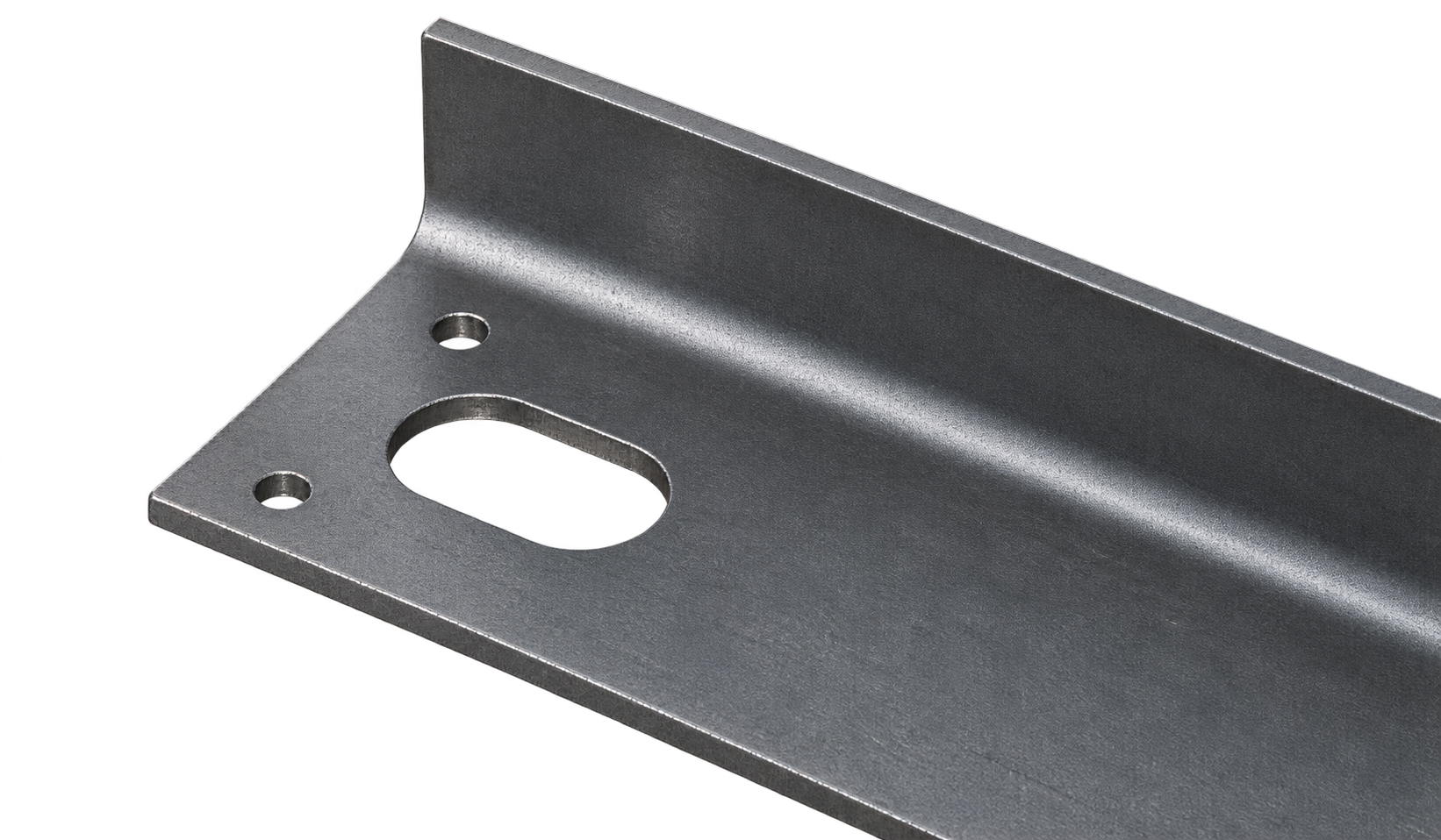 Formed-brace stake opening and continuous flange